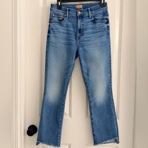 MOTHER The Insider Crop Step Fray Jeans